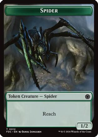 Spider // Beast Double-Sided Token (FDC-12 // 10) - Commander: Foundations | Grognard Games