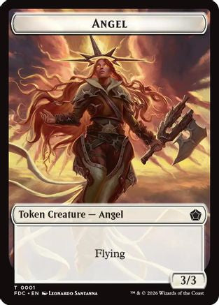 Angel (0001) // Angel (0002) Double-Sided Token (FDC-1 // 2) - Commander: Foundations | Grognard Games