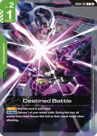 Destined Battle (Store Tournament Participation Pack 06) - Gundam Promotional Cards (GD04-107) Holofoil | Grognard Games