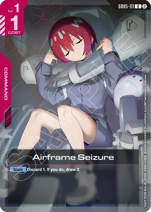 Airframe Seizure (Store Tournament Participation Pack 06) - Gundam Promotional Cards (GD05-111) Holofoil | Grognard Games