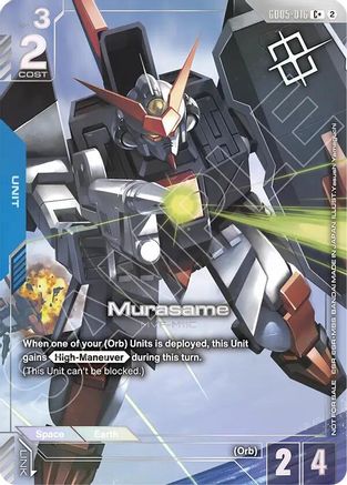 Murasame (Store Tournament Winner Pack 06) - Gundam Promotional Cards (GD05-016) Holofoil | Grognard Games