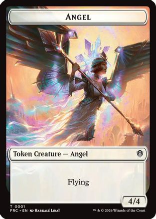 Angel // Myr Double-Sided Token (FRC-1 // 15) - Commander: Reality Fracture Foil | Grognard Games