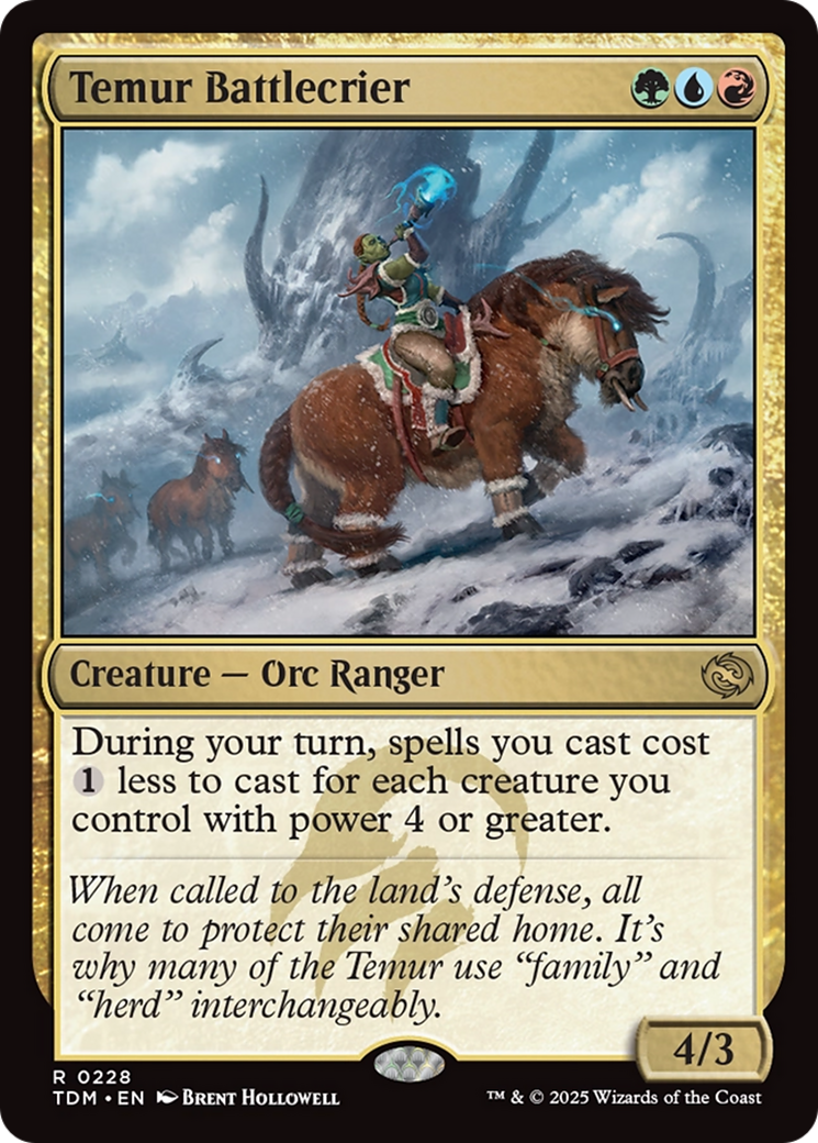 Temur Battlecrier [Tarkir: Dragonstorm] | Grognard Games
