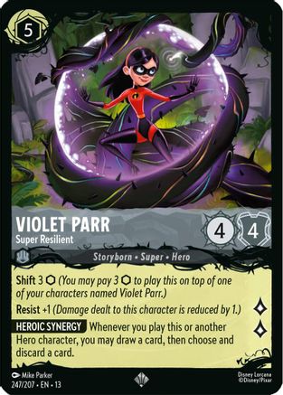 Violet Parr - Super Resilient (247/207) - Illumineers Quest The Great Hunny Rescue Cold Foil | Grognard Games