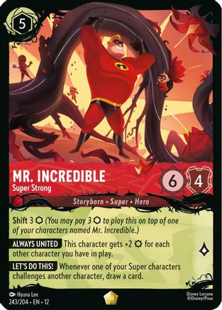 Mr. Incredible - Super Strong (243/204) - Illumineers Quest The Great Hunny Rescue Cold Foil | Grognard Games