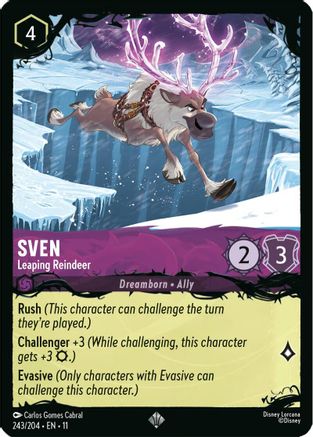Sven - Leaping Reindeer (243/204) - Illumineers Quest The Great Hunny Rescue Cold Foil | Grognard Games