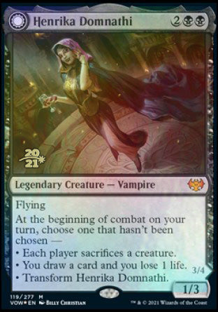 Henrika Domnathi // Henrika, Infernal Seer [Innistrad: Crimson Vow Prerelease Promos] | Grognard Games