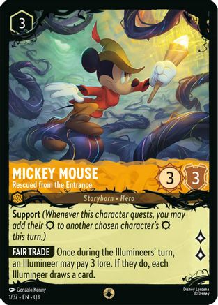 Mickey Mouse - Rescued from the Entrance (1/37) - Illumineers Quest The Great Hunny Rescue | Grognard Games