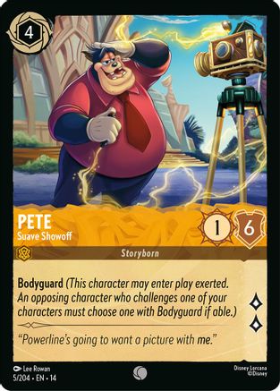 Pete - Suave Showoff (5/204) - Hyperia City Cold Foil | Grognard Games