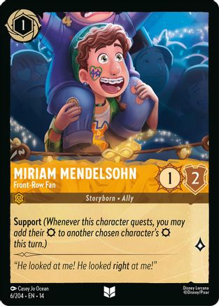Miriam Mendelsohn - Front-Row Fan (6/204) - Hyperia City | Grognard Games
