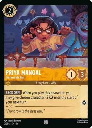 Priya Mangal - Immovable Fan (7/204) - Hyperia City | Grognard Games