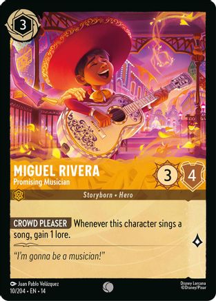 Miguel Rivera - Promising Musician (10/204) - Hyperia City Cold Foil | Grognard Games