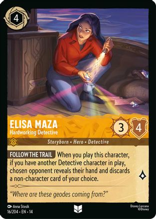 Elisa Maza - Hardworking Detective (16/204) - Hyperia City Cold Foil | Grognard Games