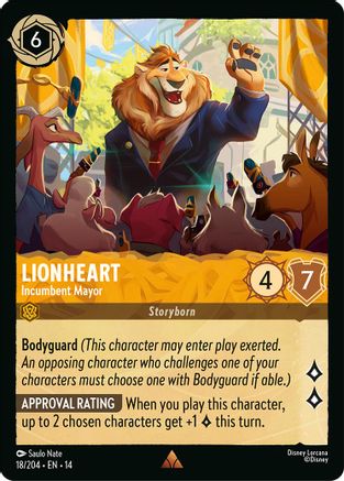 Lionheart - Incumbent Mayor (18/204) - Hyperia City | Grognard Games