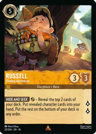 Russell - Finding Adventure (20/204) - Hyperia City Cold Foil | Grognard Games