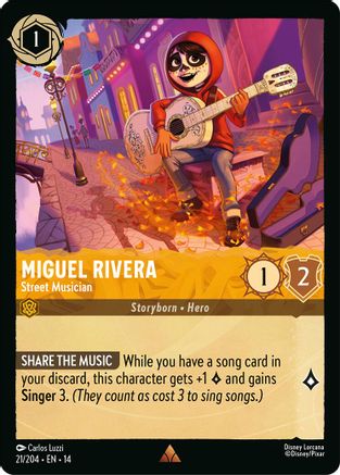 Miguel Rivera - Street Musician (21/204) - Hyperia City | Grognard Games