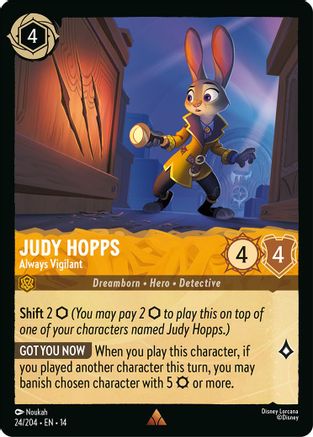 Judy Hopps - Always Vigilant (24/204) - Hyperia City | Grognard Games