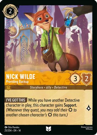 Nick Wilde - Providing Backup (25/204) - Hyperia City | Grognard Games