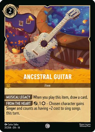 Ancestral Guitar (31/204) - Hyperia City Cold Foil | Grognard Games