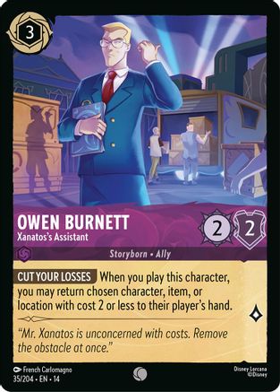 Owen Burnett - Xanatos's Assistant (35/204) - Hyperia City | Grognard Games