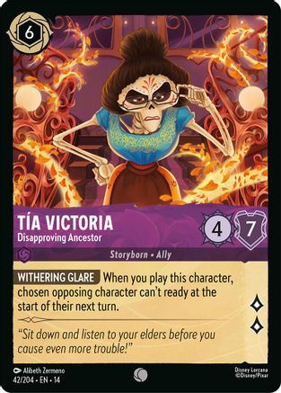 Tia Victoria - Disapproving Ancestor (42/204) - Hyperia City | Grognard Games