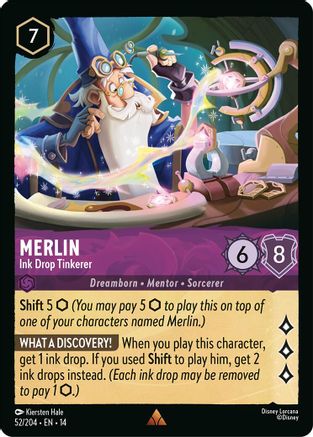 Merlin - Ink Drop Tinkerer (52/204) - Hyperia City | Grognard Games