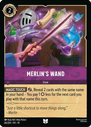 Merlin's Wand (66/204) - Hyperia City Cold Foil | Grognard Games