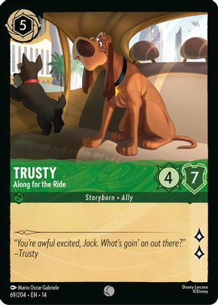Trusty - Along for the Ride (69/204) - Hyperia City Cold Foil | Grognard Games