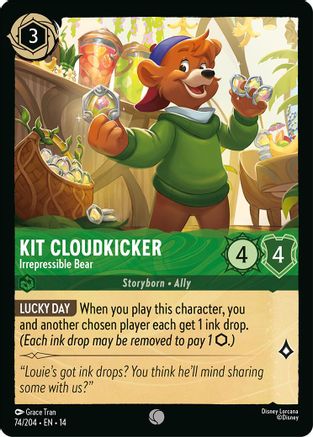 Kit Cloudkicker - Irrepressible Bear (74/204) - Hyperia City | Grognard Games