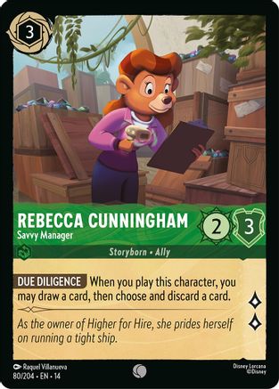 Rebecca Cunningham - Savvy Manager (80/204) - Hyperia City | Grognard Games