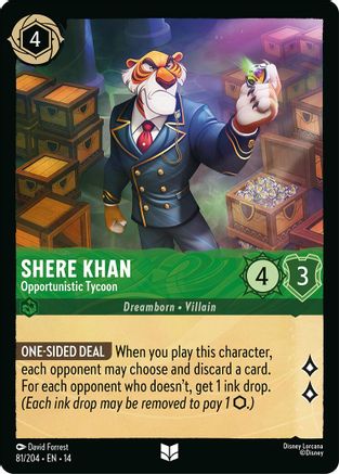 Shere Khan - Opportunistic Tycoon (81/204) - Hyperia City | Grognard Games