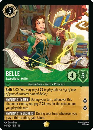 Belle - Exceptional Writer (90/204) - Hyperia City | Grognard Games