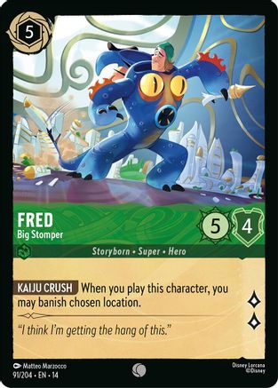 Fred - Big Stomper (91/204) - Hyperia City Cold Foil | Grognard Games