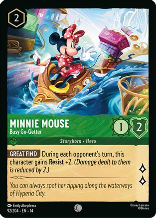 Minnie Mouse - Busy Go-Getter (92/204) - Hyperia City | Grognard Games
