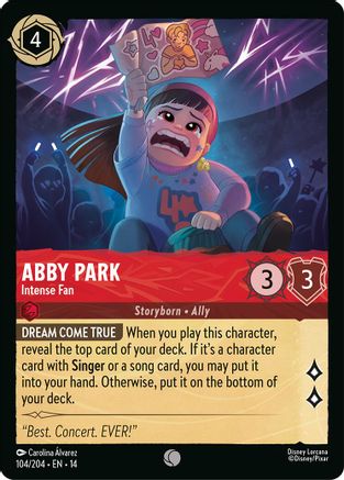 Abby Park - Intense Fan (104/204) - Hyperia City | Grognard Games