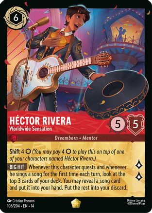 Hector Rivera - Worldwide Sensation (106/204) - Hyperia City Cold Foil | Grognard Games