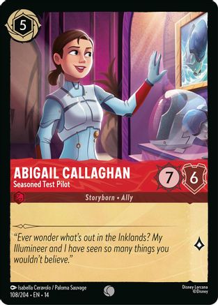 Abigail Callaghan - Seasoned Test Pilot (108/204) - Hyperia City | Grognard Games