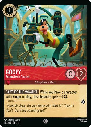 Goofy - Enthusiastic Tourist (111/204) - Hyperia City | Grognard Games