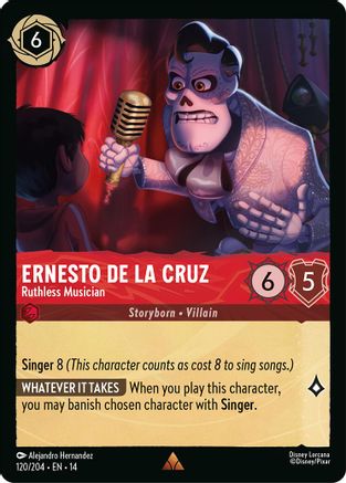 Ernesto de la Cruz - Ruthless Musician (120/204) - Hyperia City | Grognard Games