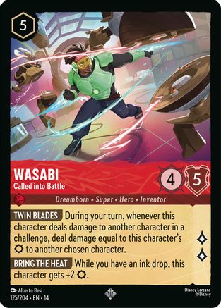 Wasabi - Called into Battle (125/204) - Hyperia City Cold Foil | Grognard Games