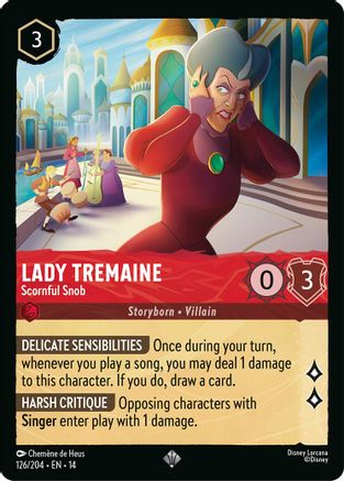Lady Tremaine - Scornful Snob (126/204) - Hyperia City Cold Foil | Grognard Games