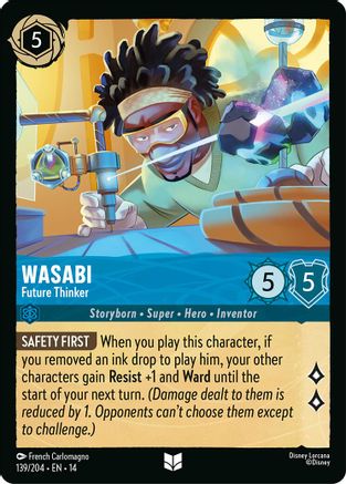 Wasabi - Future Thinker (139/204) - Hyperia City Cold Foil | Grognard Games