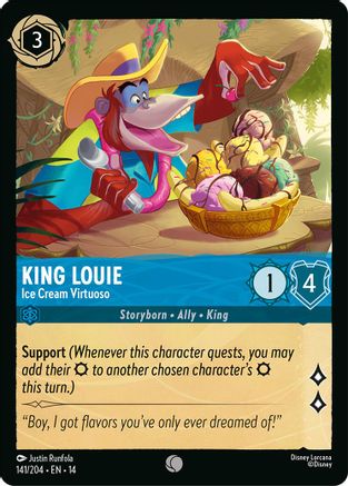 King Louie - Ice Cream Virtuoso (141/204) - Hyperia City Cold Foil | Grognard Games