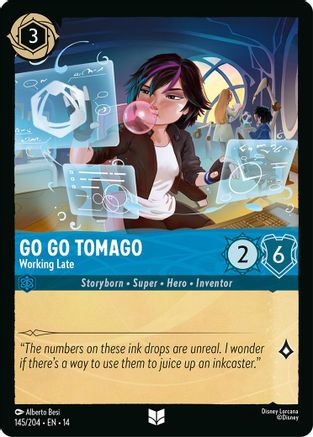 Go Go Tomago - Working Late (145/204) - Hyperia City Cold Foil | Grognard Games