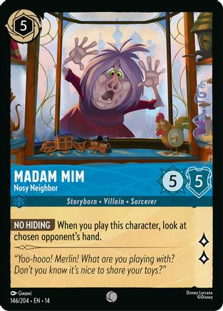 Madam Mim - Nosy Neighbor (146/204) - Hyperia City Cold Foil | Grognard Games