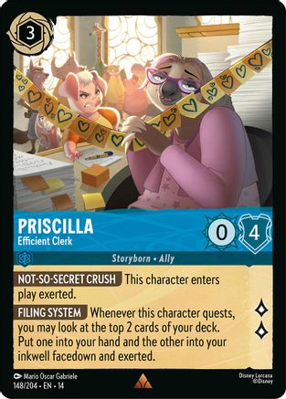 Priscilla - Efficient Clerk (148/204) - Hyperia City | Grognard Games