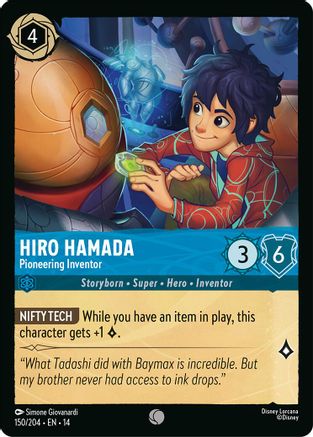 Hiro Hamada - Pioneering Inventor (150/204) - Hyperia City Cold Foil | Grognard Games