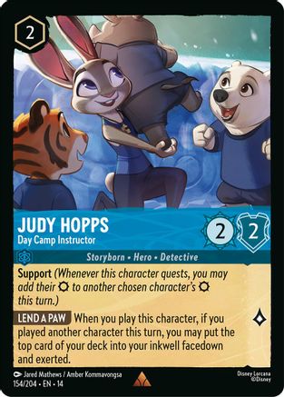Judy Hopps - Day Camp Instructor (154/204) - Hyperia City Cold Foil | Grognard Games