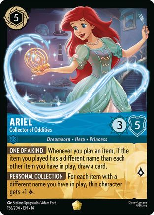 Ariel - Collector of Oddities (156/204) - Hyperia City Cold Foil | Grognard Games