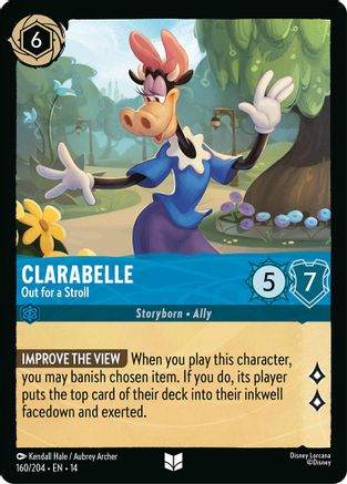 Clarabelle - Out for a Stroll (160/204) - Hyperia City Cold Foil | Grognard Games